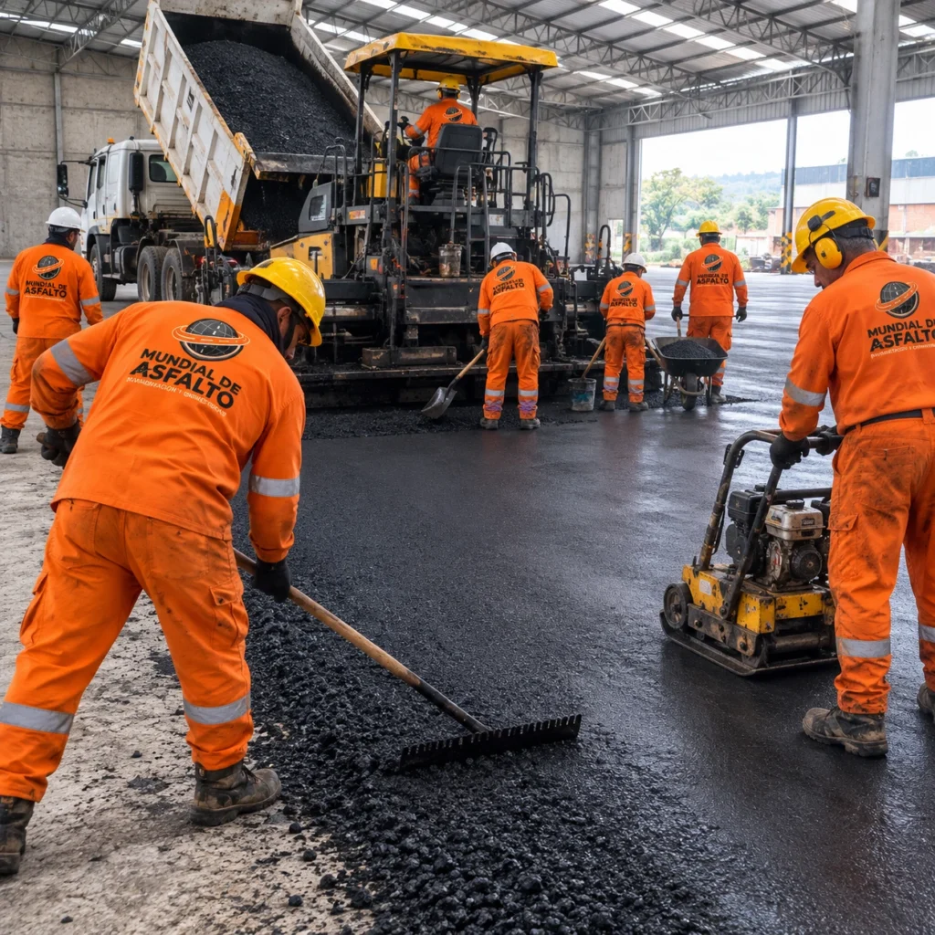 Servicio de pavimentación con asfalto para bodegas en Bogotá