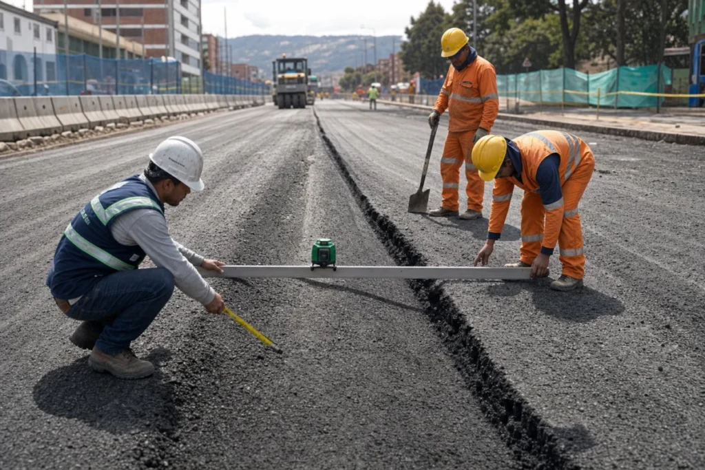 Fresado de asfalto en Bogotá